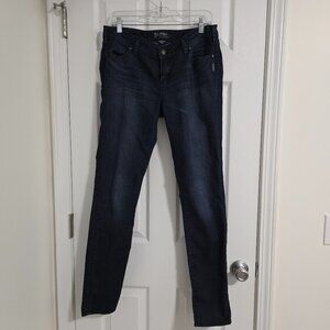 Silver Jeans Women's 32x31 Suki Super Skinny Blue Polka Dot